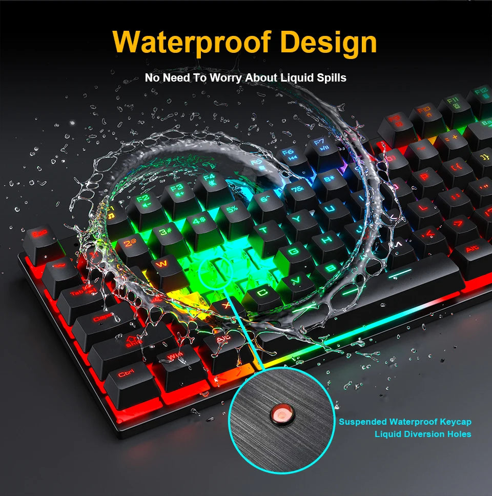 RGB Gaming keyboard Ergonomic