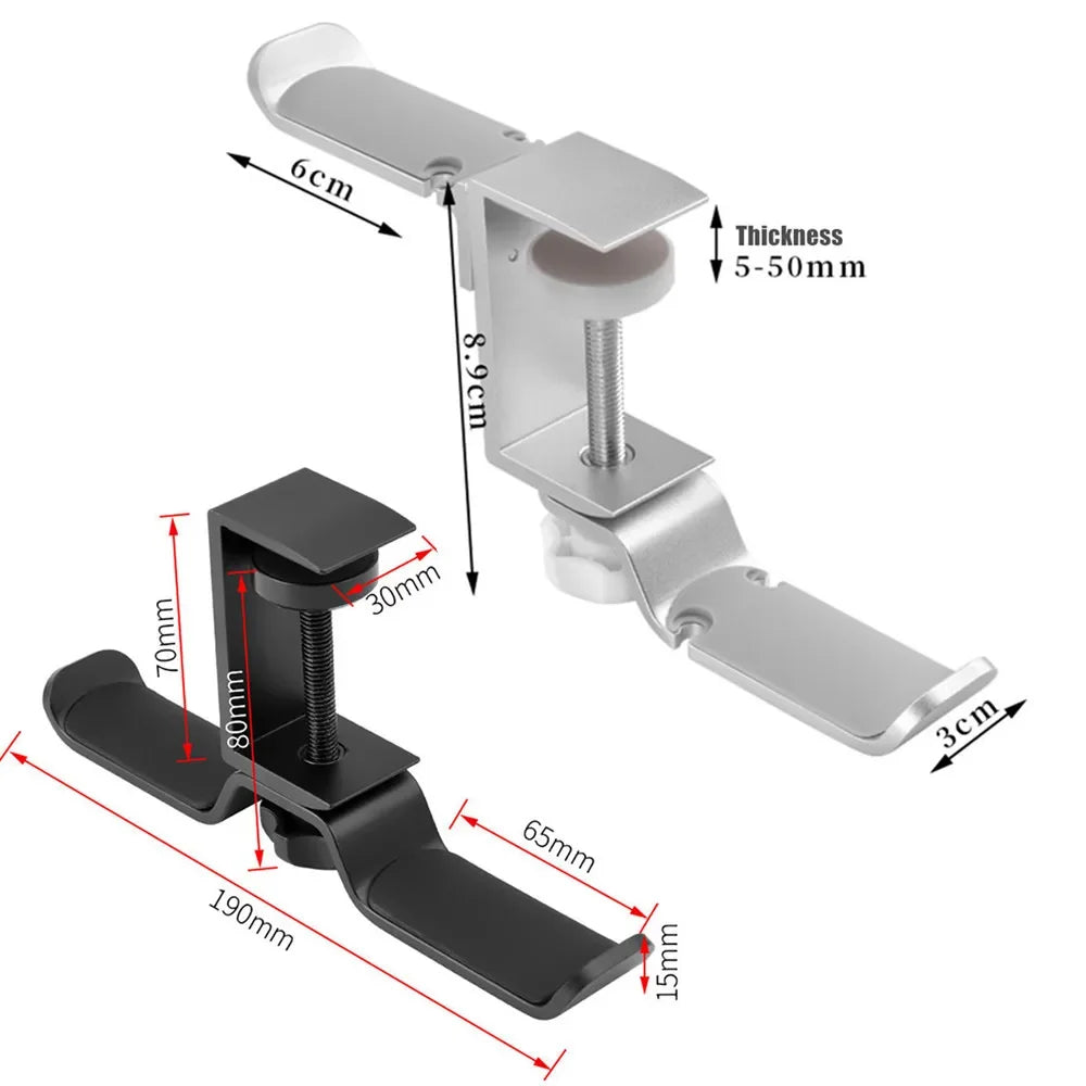 Gaming Headphone Under Desk Storage Clamp