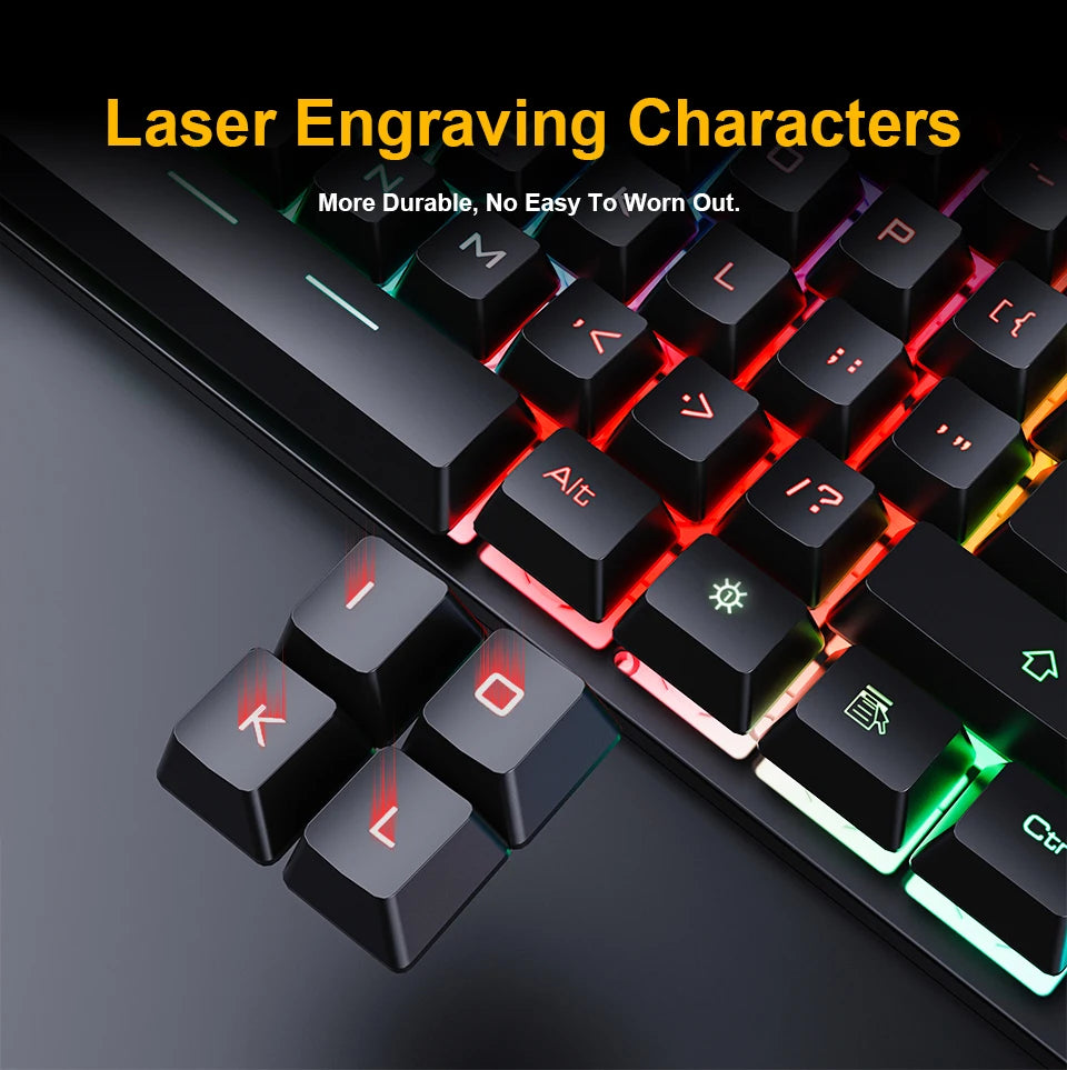 RGB Gaming keyboard Ergonomic